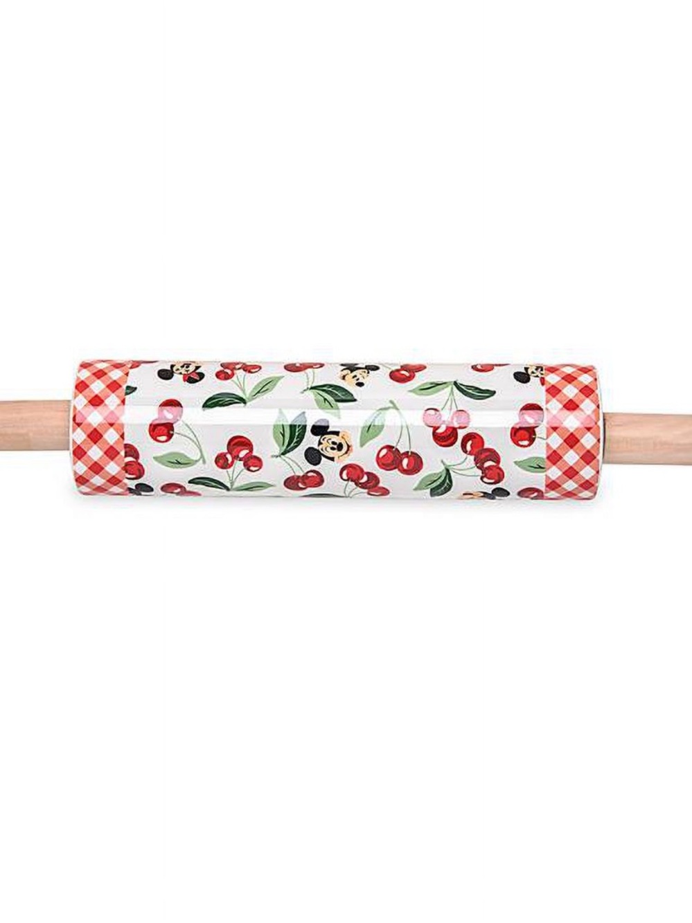 Disney Ceramic Rolling Pin Mickey Cherry Art